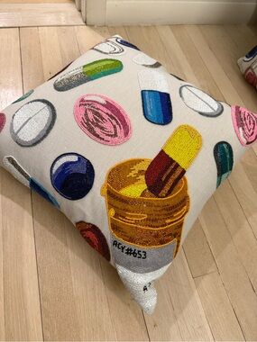 2 Jonathan Adler Beaded Pill Pillow (item priced per pillow not sold separately)